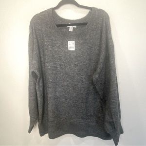 NWT Motherhood Maternity Gray Sweater Bell sleeve Womens 2X